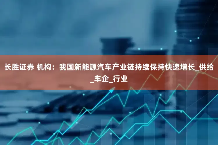长胜证券 机构：我国新能源汽车产业链持续保持快速增长_供给_车企_行业