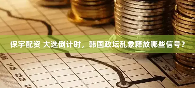 保宇配资 大选倒计时，韩国政坛乱象释放哪些信号？