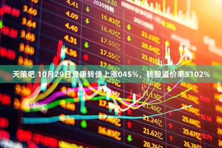 天策吧 10月29日灵康转债上涨045%，转股溢价率5102%