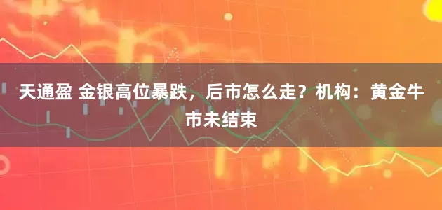 天通盈 金银高位暴跌，后市怎么走？机构：黄金牛市未结束